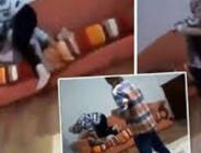 Vicdansız Annenin Küçük Kızı Boğarak Dövdüğü Anlar Görüntülendi